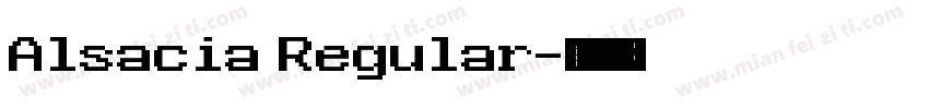 Alsacia Regular字体转换